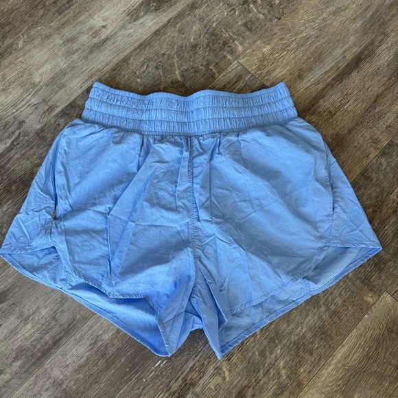 All in Motion Swish High-Waisted Wide Band Athletic Shorts Blue - Picture 1 of 3